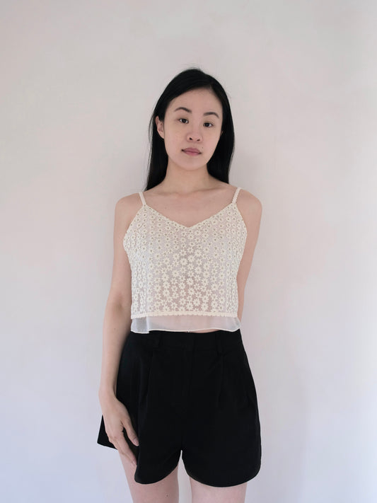 embroidered floral top