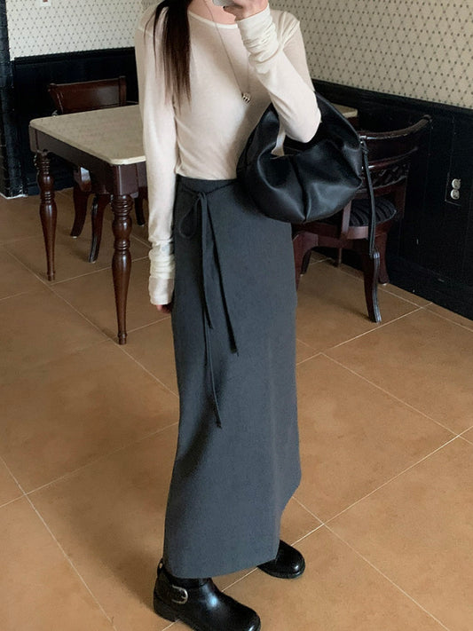 line wrap skirt