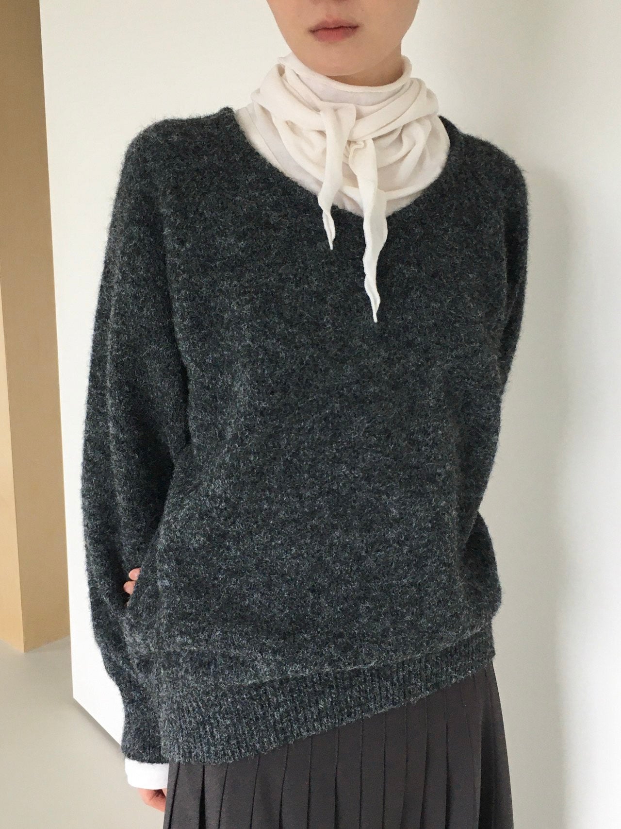 drape scarf top