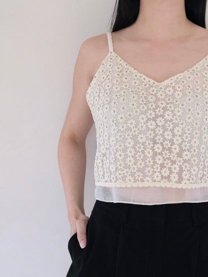 embroidered floral top