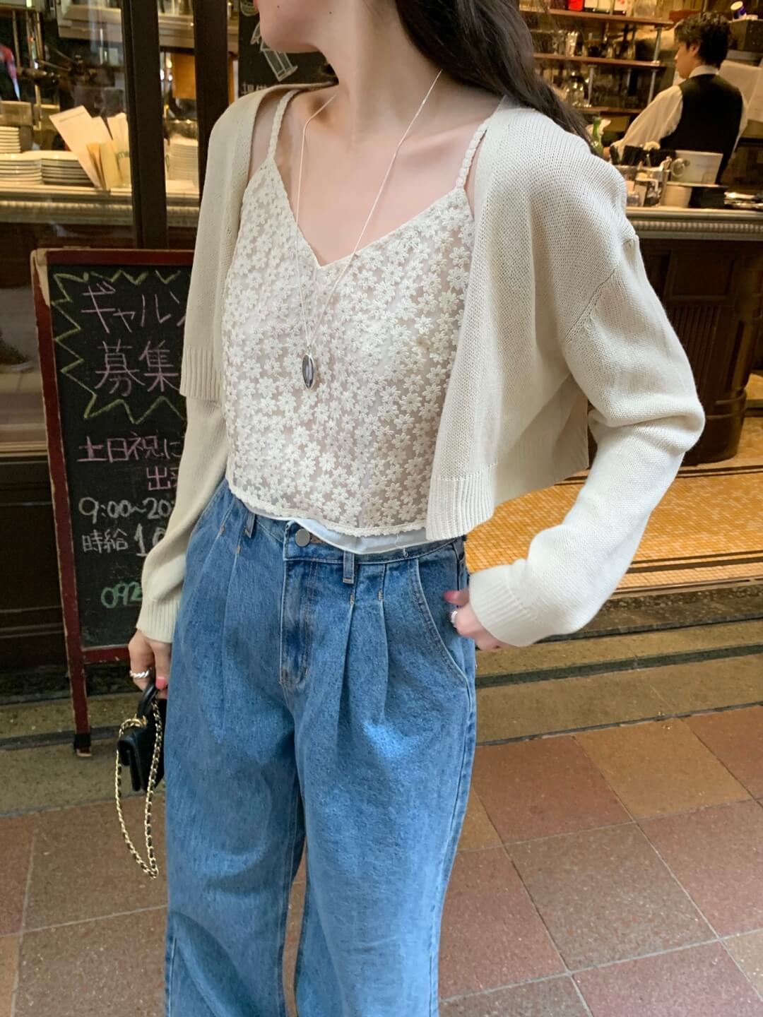 embroidered floral top
