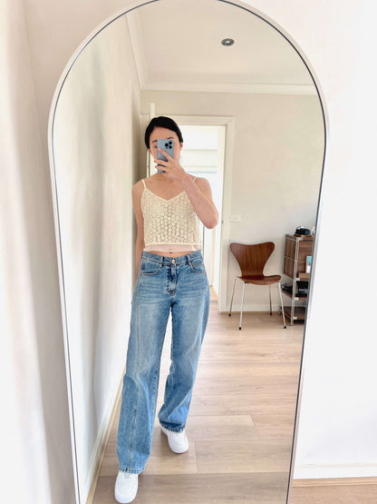 embroidered floral cami